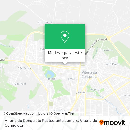 Vitoria da Conquista Restaurante Jomarc mapa