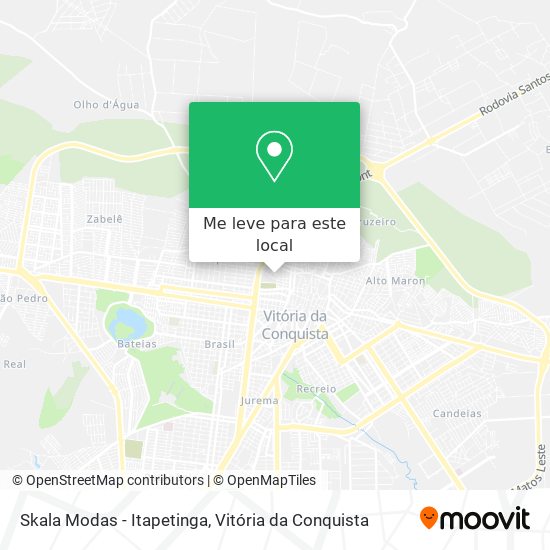 Skala Modas - Itapetinga mapa