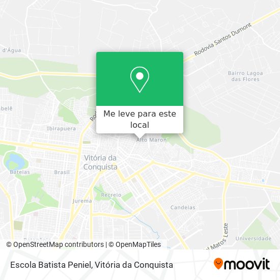 Escola Batista Peniel mapa