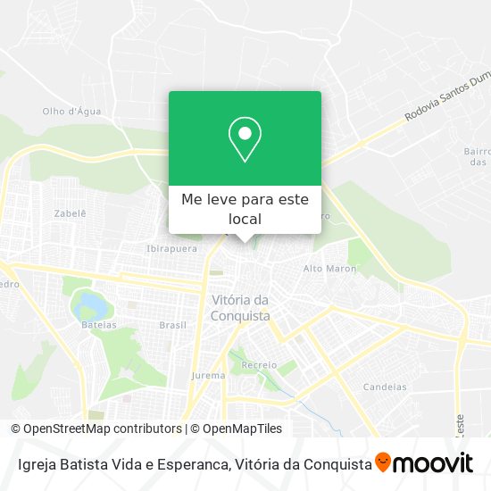 Igreja Batista Vida e Esperanca mapa