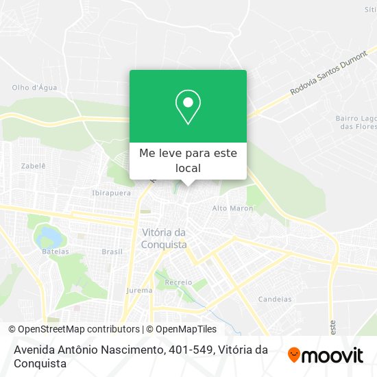 Avenida Antônio Nascimento, 401-549 mapa