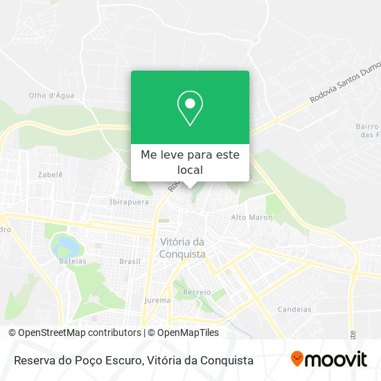 Reserva do Poço Escuro mapa
