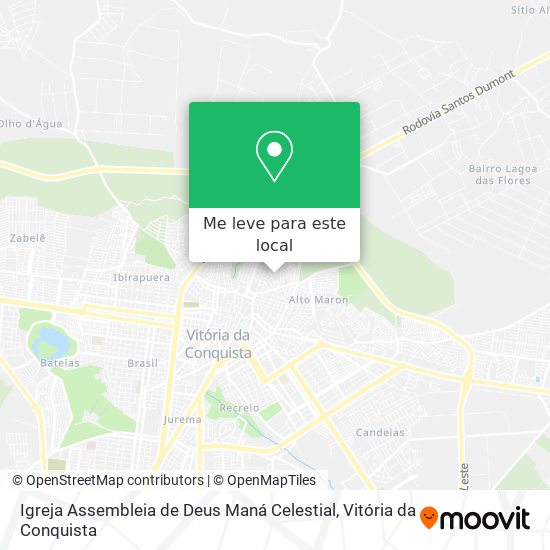 Igreja Assembleia de Deus Maná Celestial mapa