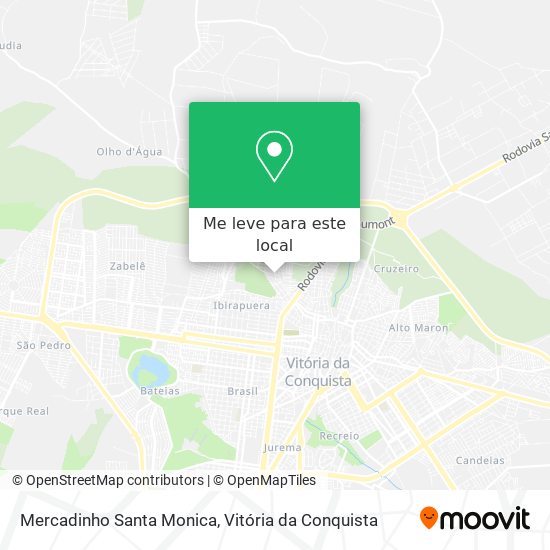 Mercadinho Santa Monica mapa