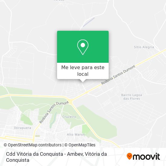 Cdd Vitória da Conquista - Ambev mapa