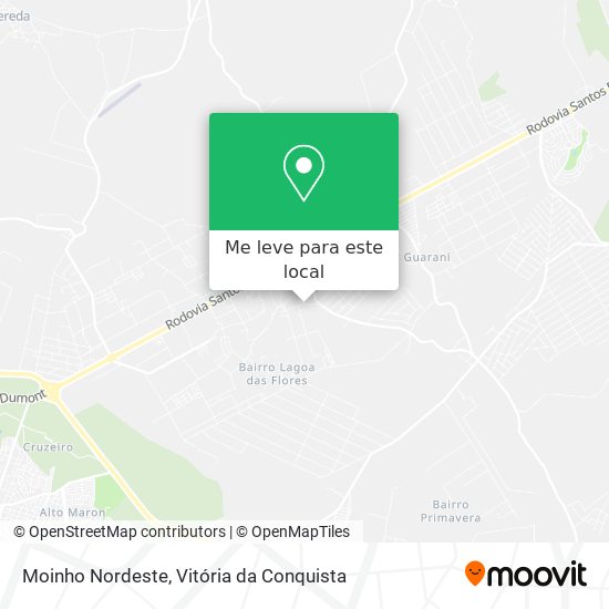Moinho Nordeste mapa