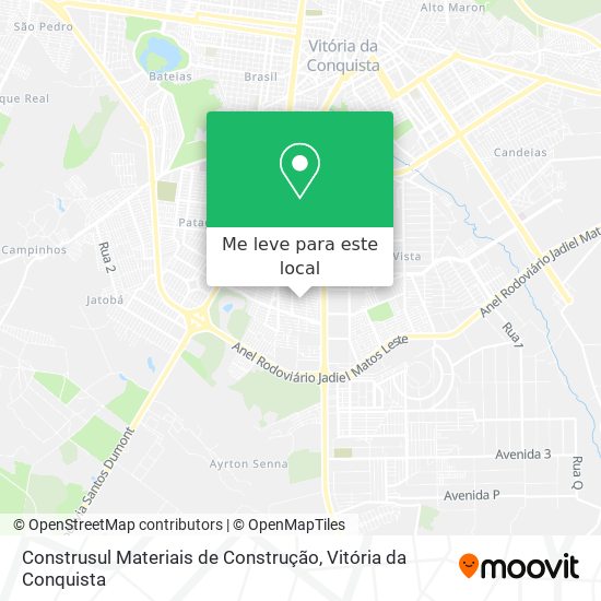 Construsul Materiais de Construção mapa