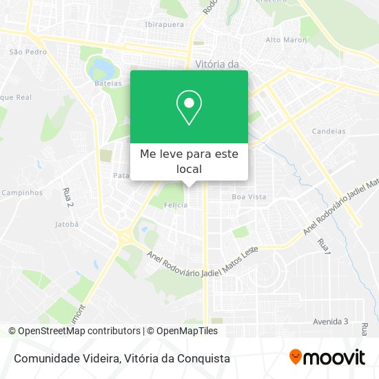 Comunidade Videira mapa
