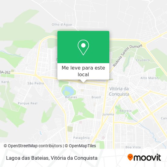 Lagoa das Bateias mapa