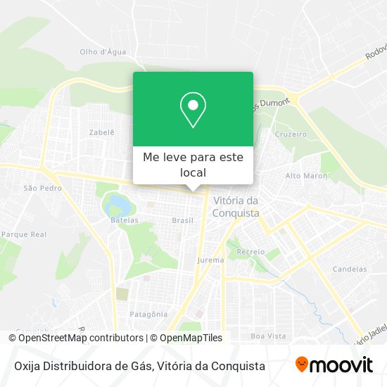 Oxija Distribuidora de Gás mapa