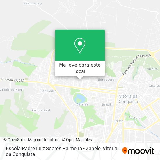 Escola Padre Luiz Soares Palmeira - Zabelê mapa