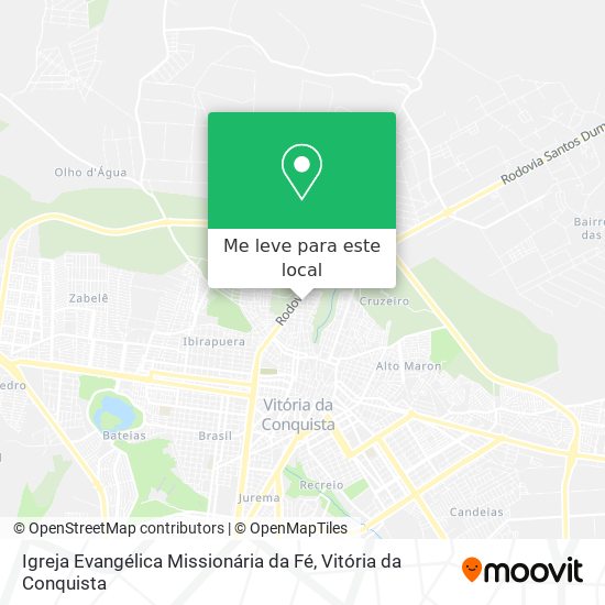 Igreja Evangélica Missionária da Fé mapa