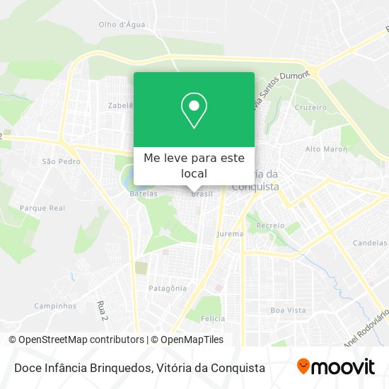 Doce Infância Brinquedos mapa