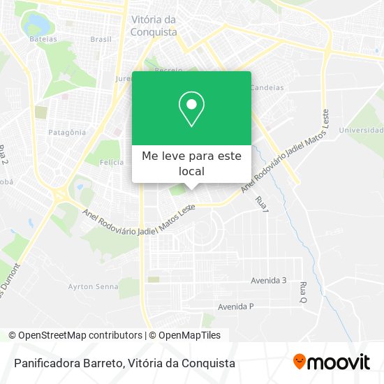 Panificadora Barreto mapa