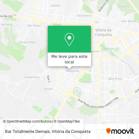 Bar Totalmente Demais mapa