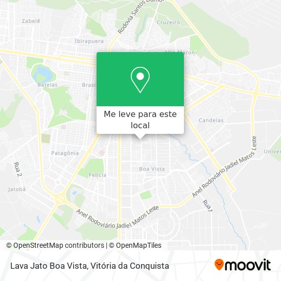 Lava Jato Boa Vista mapa