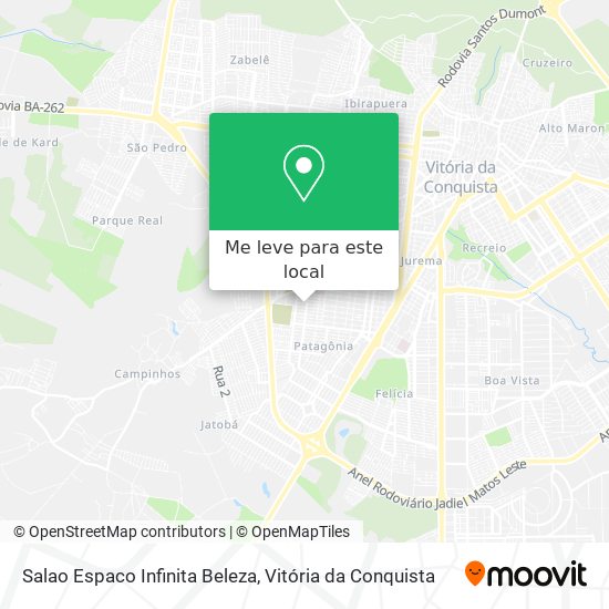 Salao Espaco Infinita Beleza mapa