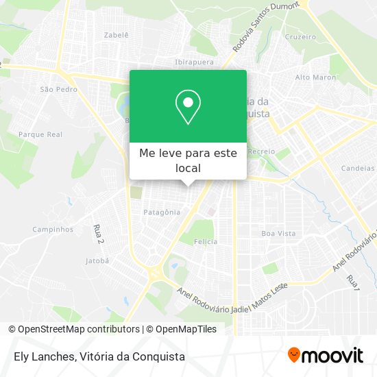 Ely Lanches mapa