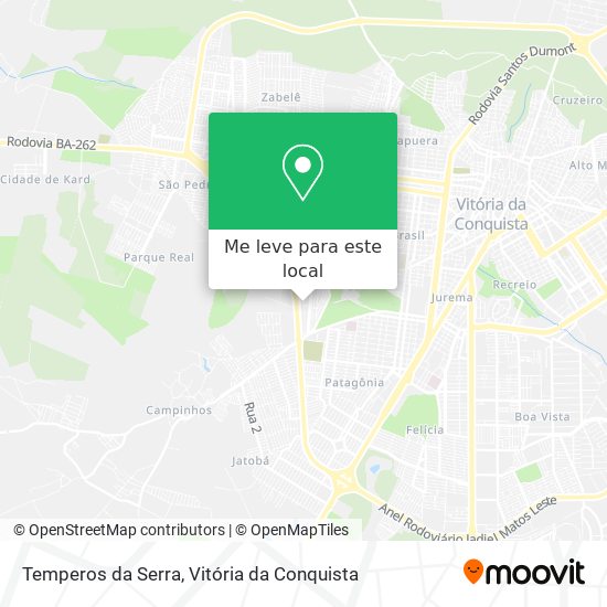 Temperos da Serra mapa