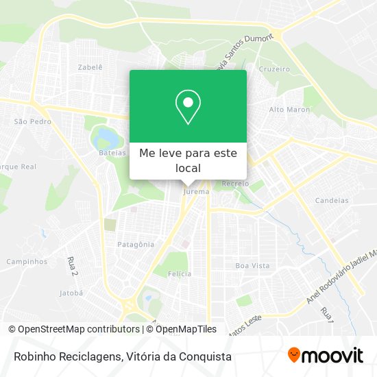 Robinho Reciclagens mapa