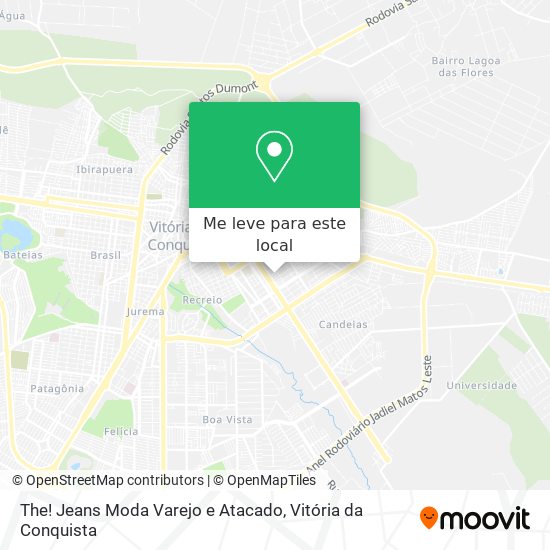 The! Jeans Moda Varejo e Atacado mapa
