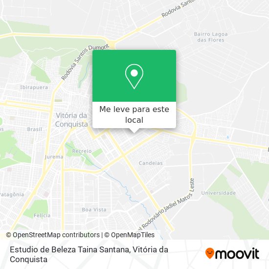 Estudio de Beleza Taina Santana mapa
