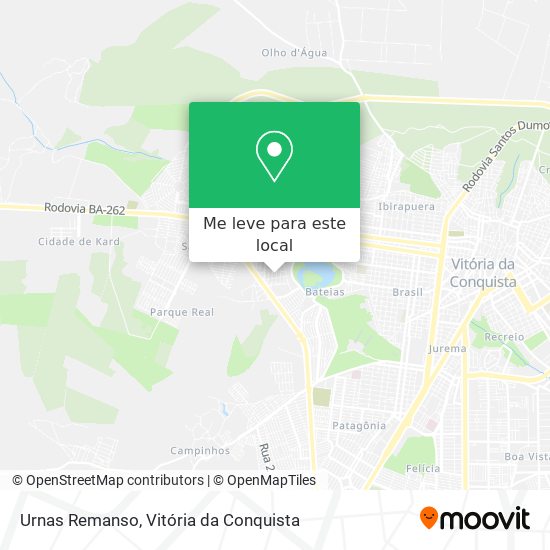 Urnas Remanso mapa