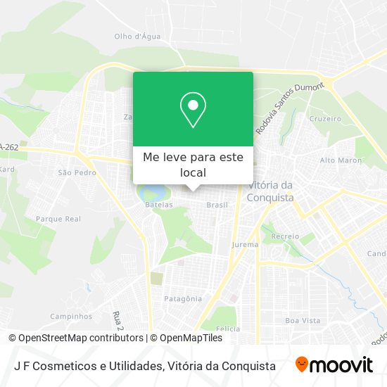 J F Cosmeticos e Utilidades mapa