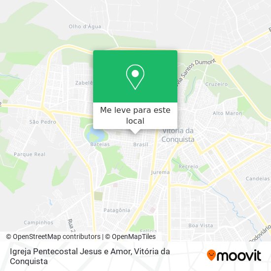 Igreja Pentecostal Jesus e Amor mapa