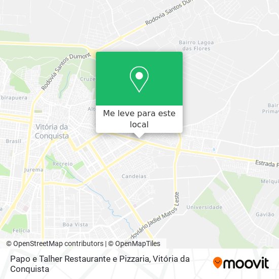 Papo e Talher Restaurante e Pizzaria mapa