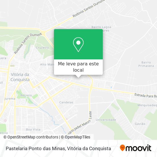 Pastelaria Ponto das Minas mapa