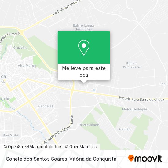 Sonete dos Santos Soares mapa