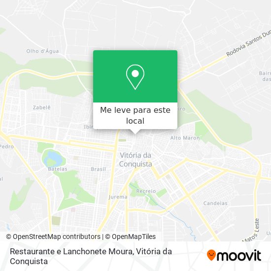 Restaurante e Lanchonete Moura mapa