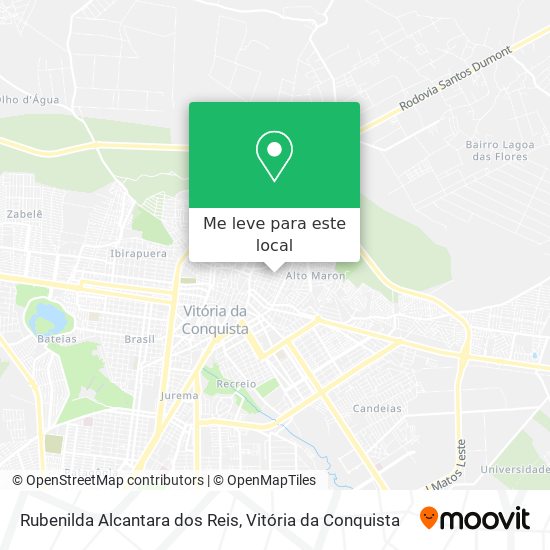 Rubenilda Alcantara dos Reis mapa
