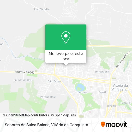 Sabores da Suica Baiana mapa