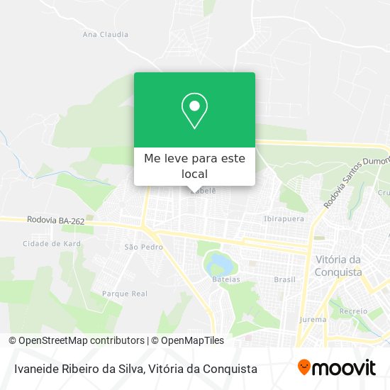 Ivaneide Ribeiro da Silva mapa