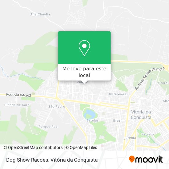 Dog Show Racoes mapa