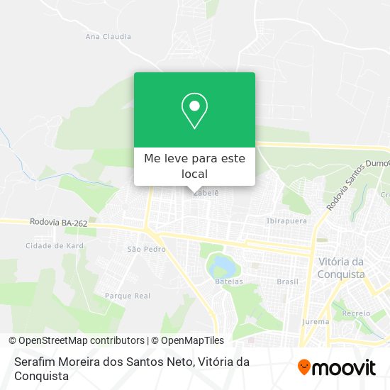 Serafim Moreira dos Santos Neto mapa