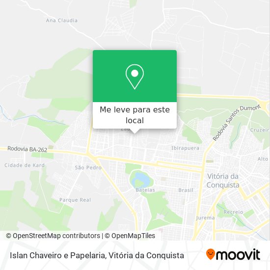 Islan Chaveiro e Papelaria mapa