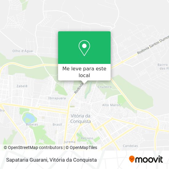 Sapataria Guarani mapa