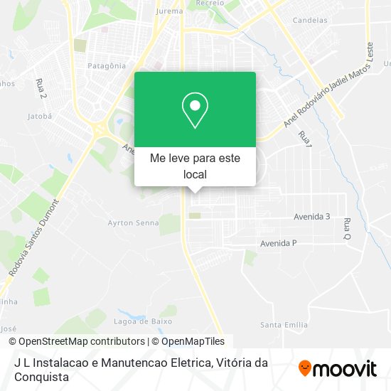 J L Instalacao e Manutencao Eletrica mapa