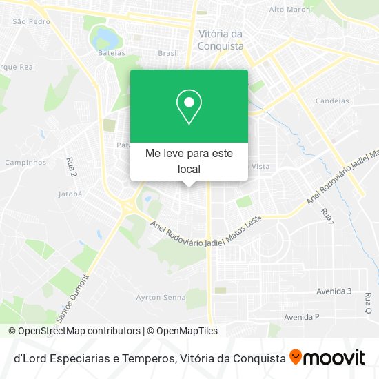 d'Lord Especiarias e Temperos mapa