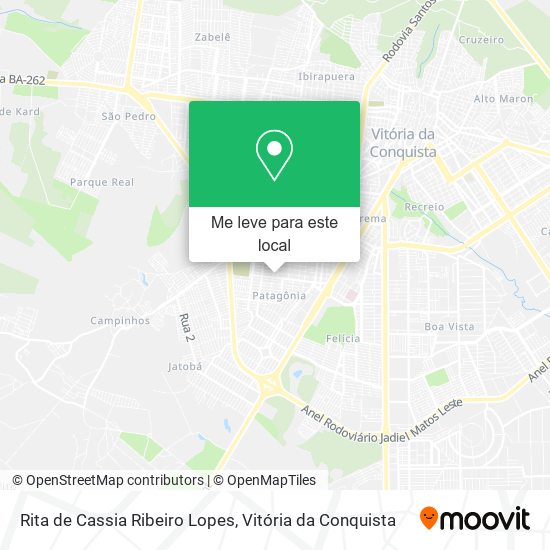 Rita de Cassia Ribeiro Lopes mapa