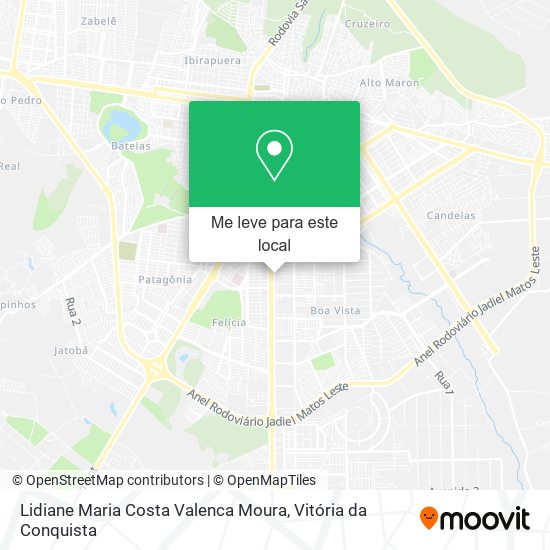 Lidiane Maria Costa Valenca Moura mapa