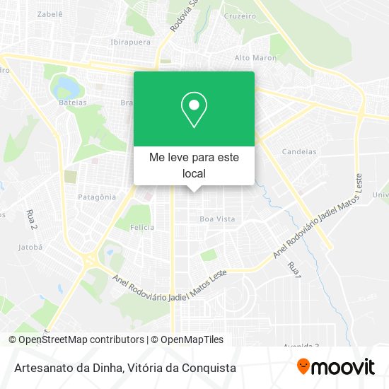 Artesanato da Dinha mapa