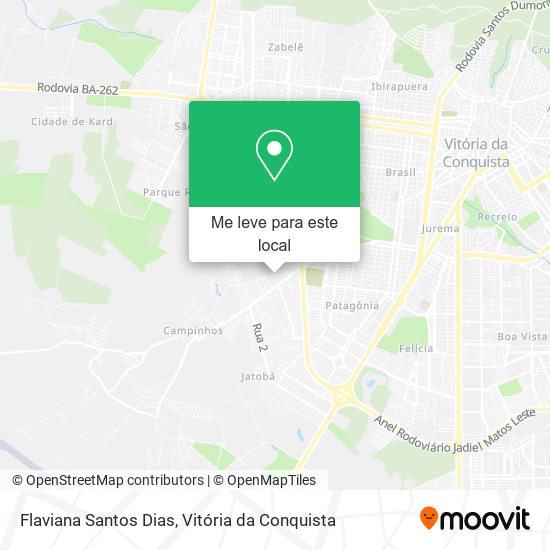 Flaviana Santos Dias mapa