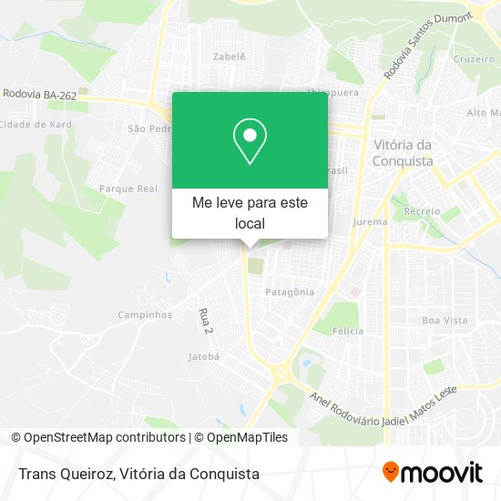 Trans Queiroz mapa