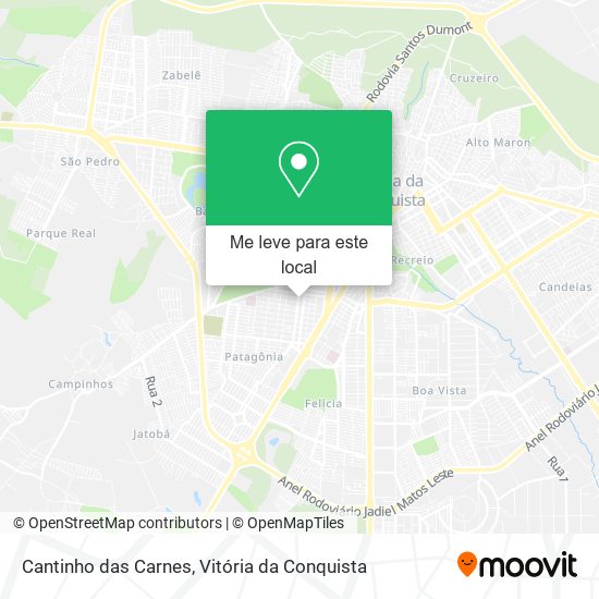 Cantinho das Carnes mapa