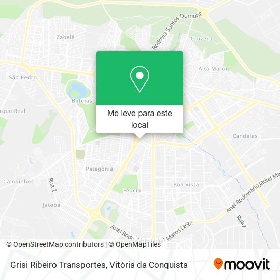 Grisi Ribeiro Transportes mapa