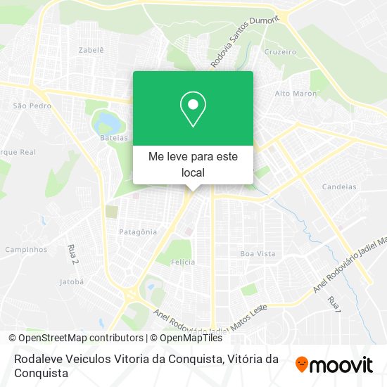 Rodaleve Veiculos Vitoria da Conquista mapa